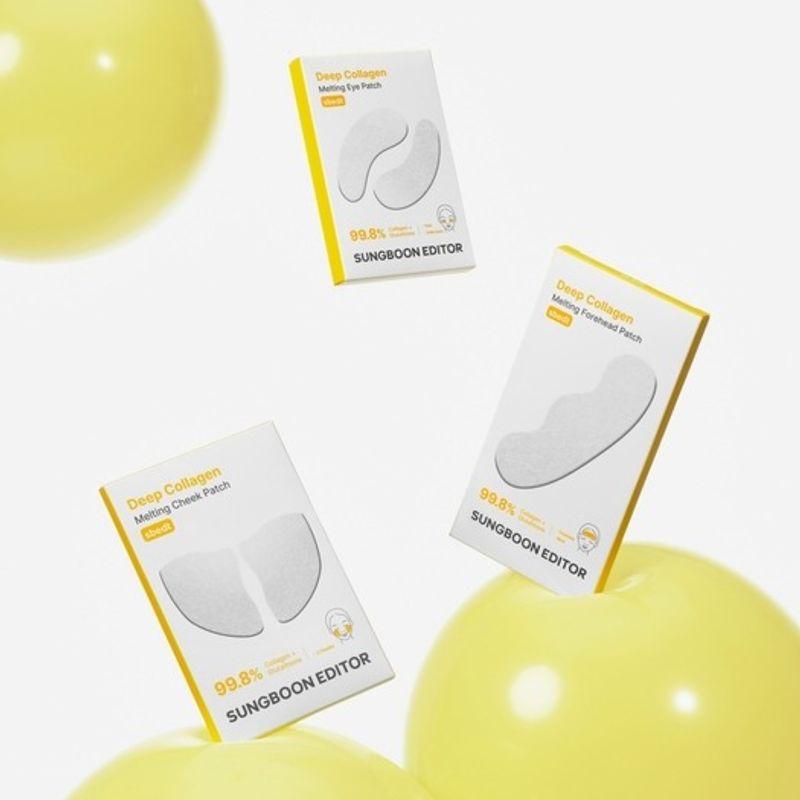 SUNGBOON EDITOR [24-Hour Lifting] Deep Collagen Melting Patch 3-Piece Set (Eyes/Cheeks/Forehead)