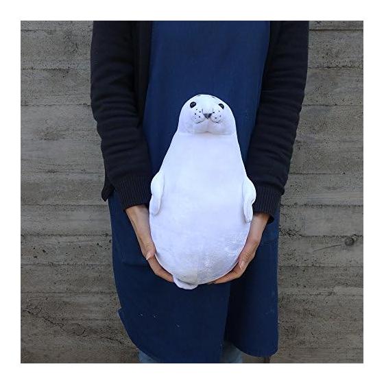 Underwater Walk Seal Shittchi Plush Toy (M) Height 34cm White