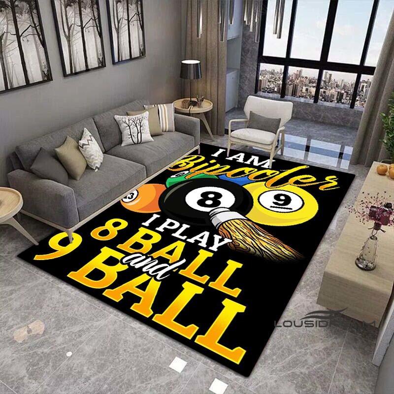 3D Color Black Pool Table Mat Carpet, Billiard Carpet, Ball Sports Carpet, Suitable for Living Room, Floor, Living Room,