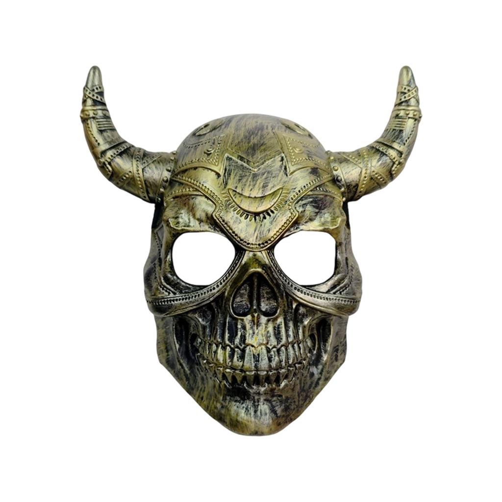 Masquerades Mask Devil Demons Mask Goat Head Skull Mask for Halloween Masquerade Cosplay Costume Devil Horns Mask