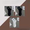 3 Pairs of Men's Spring and Summer Thin Pure Cotton Antiodor 7a Antibacterial Tube Socks