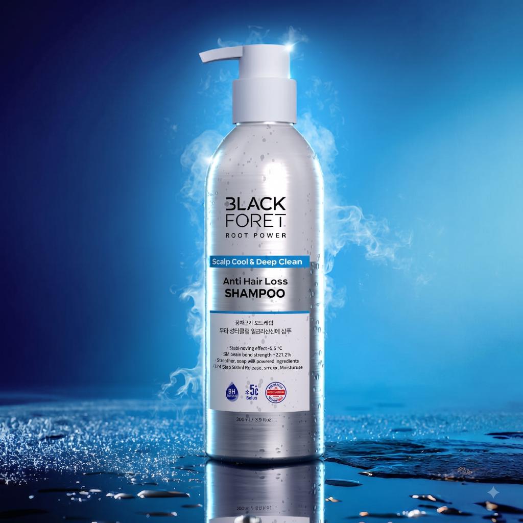 BLACKFORE Root Power Scalp Cool & Deep Clean Anti-Hair Loss Shampoo (500ml)