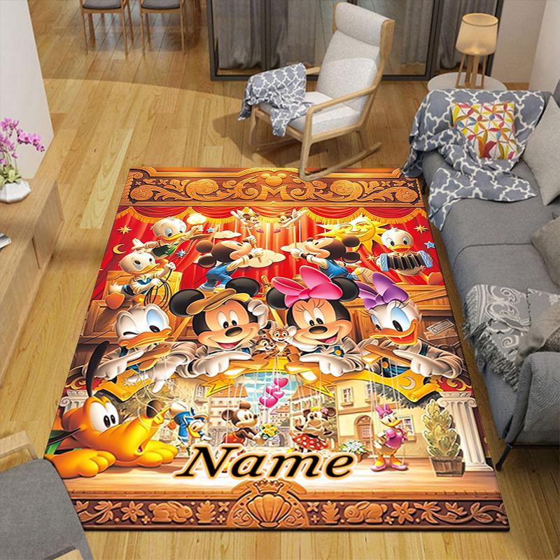 Custom 1Pc Mickey Mouse Rug Office Carpet Indoor Outdoor Entrance Doormat Nonslip Soft And Comfortable Living Room D916133