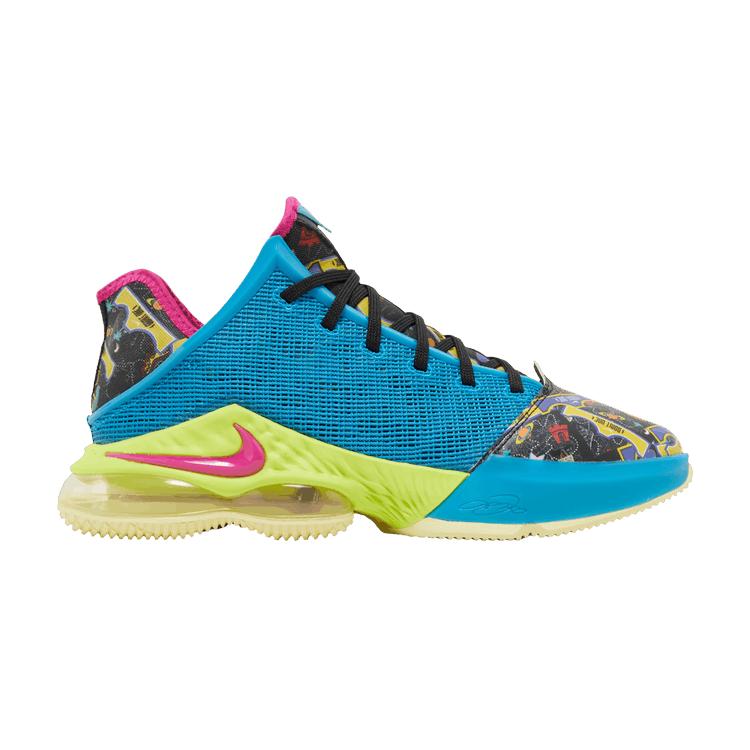 Herren Sneaker Nike LeBron 19 Low LeBronival Blau/Pink-Volt 45.5 blue