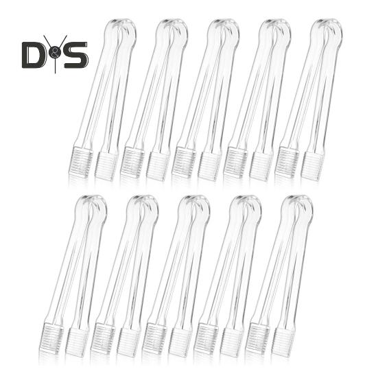 10 ks Akrylové servírovací kleště Průhledné Jednorázové Kuchyňské náčiní na Párty Jídlo Bufet 6,3 palce Hladká rukojeť Protiskluzové Opakovaně použitelné Salát Catering Led