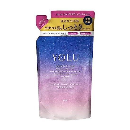 YOLU Yoru Treatment Refill Calm Night Repair 400g Nighttime Beauty Hair Care Conditioner Men Women