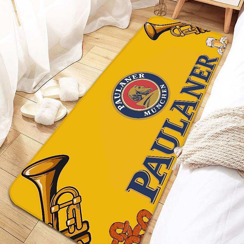 Paulaner Logo Door Mat Entrance Non-slip Doormat Washable Kitchen Carpet Living Room Hallway Rugs Bathroom Bath Door Mats