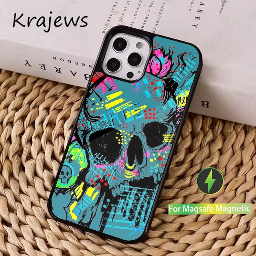 Cool Thing Graffiti Art Phone Case For iPhone 16,15,14,13,12,11,Pro,Max,Plus,Mini, Magsafe,Magnetic Wireless Charging Case