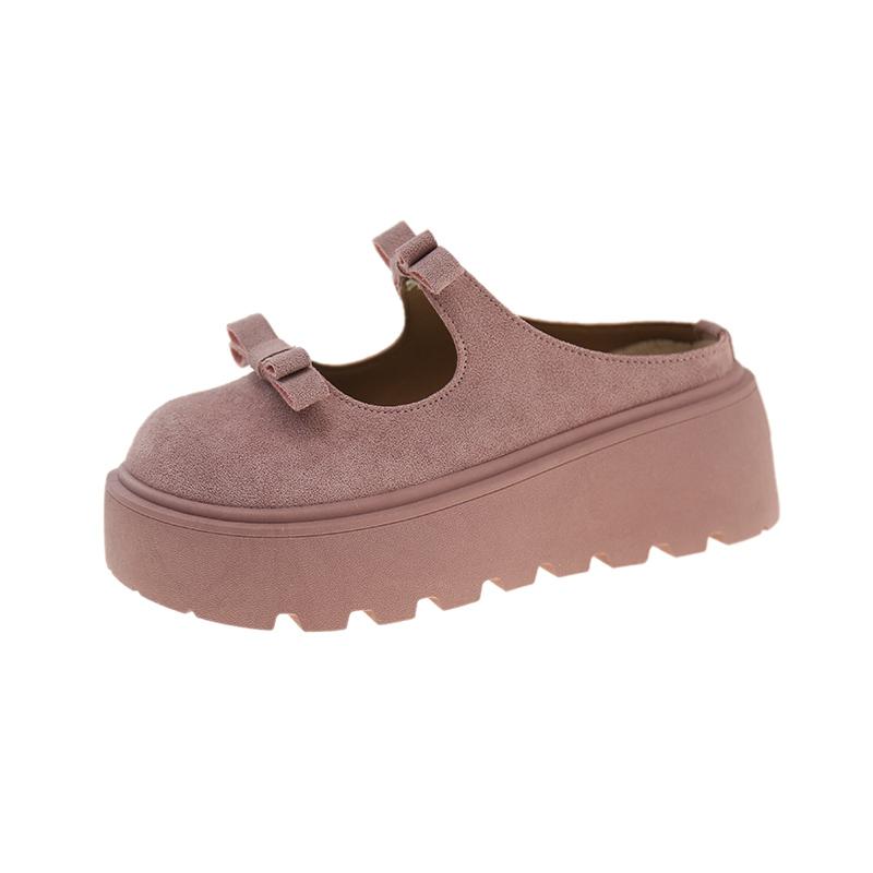 Mode Ballerinas Damen Hausschuhe Plateau Slingback Schuhe Frühling Kleid Frau Sandalen 2025 Mode Freizeitschuhe Gehen Bequem Zapatos De Mujer