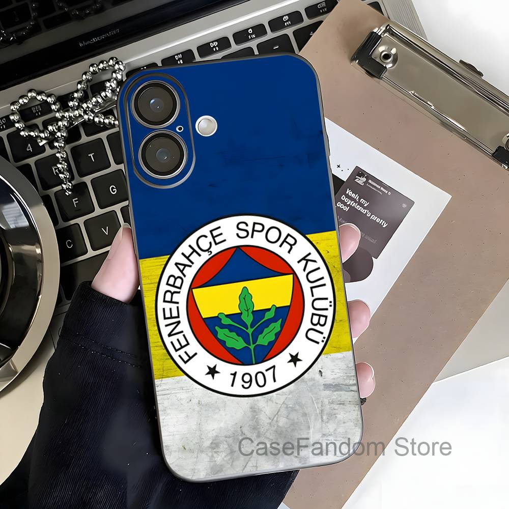 Turkey F-FenerbahceS-E For iPhone 17,16,15,14,13,12,11,Pro,Max,Plus Transparent Gray Phone Case Magnetic Wireless Charging