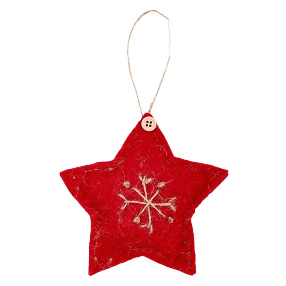 Creative Christmas Hanging Decoration Felt Fabric Colorful Felt Christmas Hanging Pendant Plush Handmade