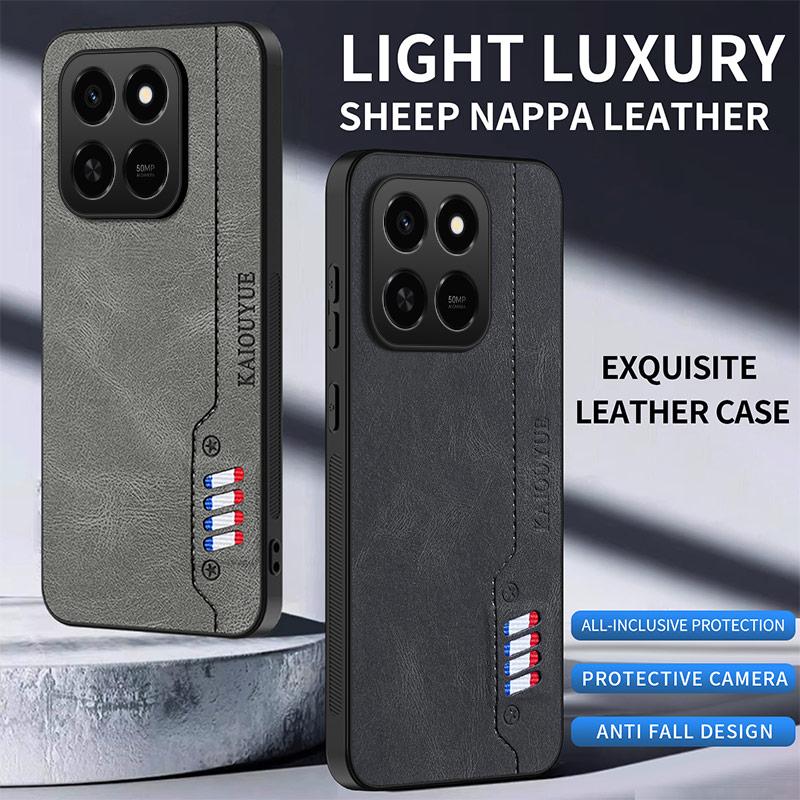 Pro pouzdro Honor X7D pro Honor 400 Chytrý kryt Luxusní PU-Kůže Tvrdý Plast Nárazuvzdorný Telefon Funda Ochranný Kryt Capa