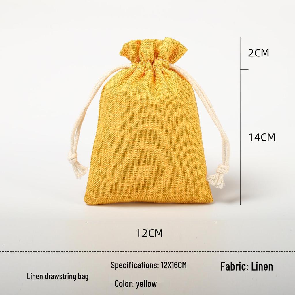 Custom Drawstring Wenwan, Cotton, Linen, or Rice Bag