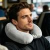 U-Shaped Pillow with Removable Cover, Neck Support Pillow for Travel Office Home, Lumbar Nap Cushion, Leg Lift Cushion, Cervical Relief Headrest
