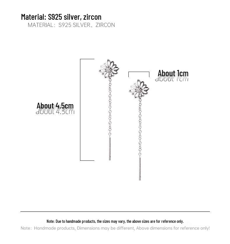 Banyan Tree S925 Silver Daisy Earrings: Simple, Trendy Flower Design for Women (2022)