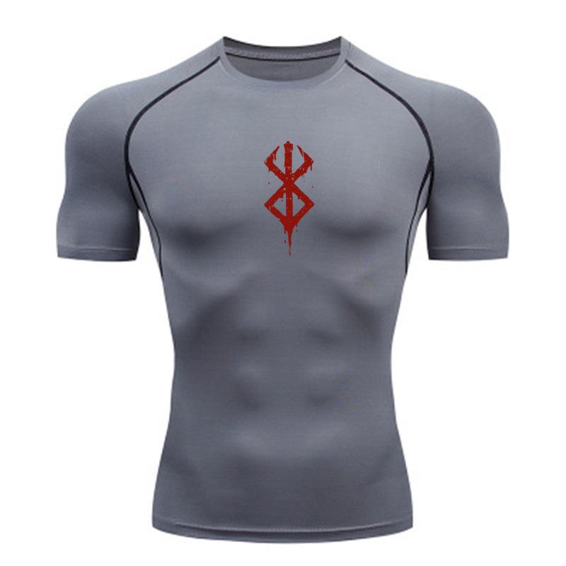 2026 Men's Versatile Running Sports Fashion Short Sleeve Tight-Fit Training T-shirt