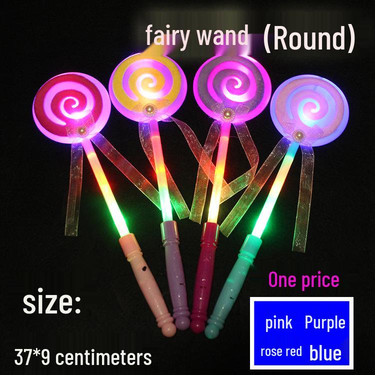 Seven-Color Flashing Star Wand - Electronic Glow Stick for Kids' Concerts and Parties