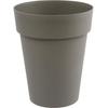 EDA - Medium-height Round Flower Pot - Tuscany - Ø 44 X 53 Cm - Indoor / Outdoor - 50 L - Taupe