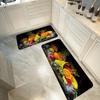 Fruit Pattern Soft Kitchen Rug Anti-Fatigue Kitchen Rug Waterproof Non-Slip Rugs Set Runner Rug Bedside Rug Absorbent Carpet For Kitchen