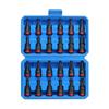 24Pcs 38 Square Drive and Hexagonal Socket Set With Deeply Hole Design For Industrial Repairs Automotive Maintenance
