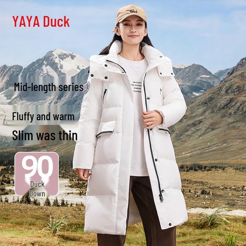 Jachetă de schi de damă Yaya, groasă, de lungime medie, cu puf de rață