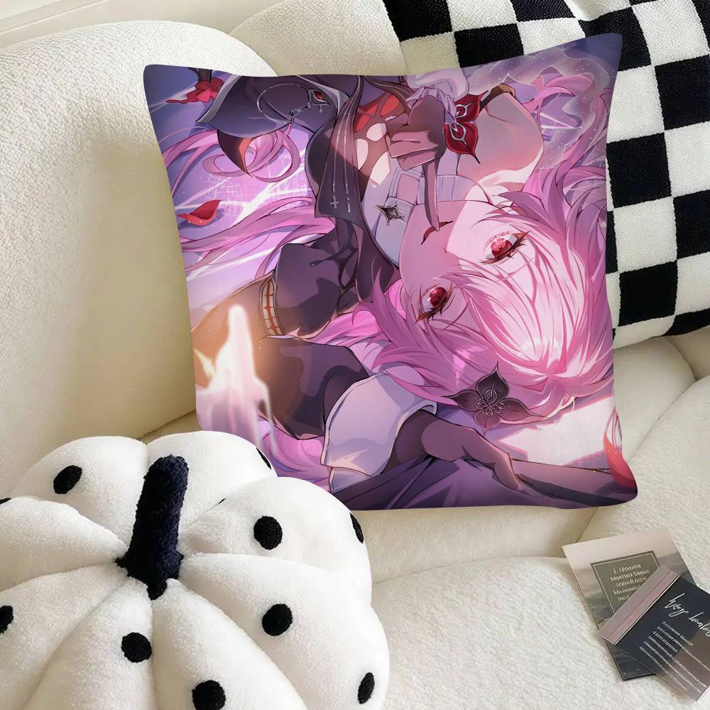 Evernight Hot Game Honkai Star Rail Pillow Case Square Pillow Bedroom Sofa Leisure Comfort Cushion Car Home Decoration
