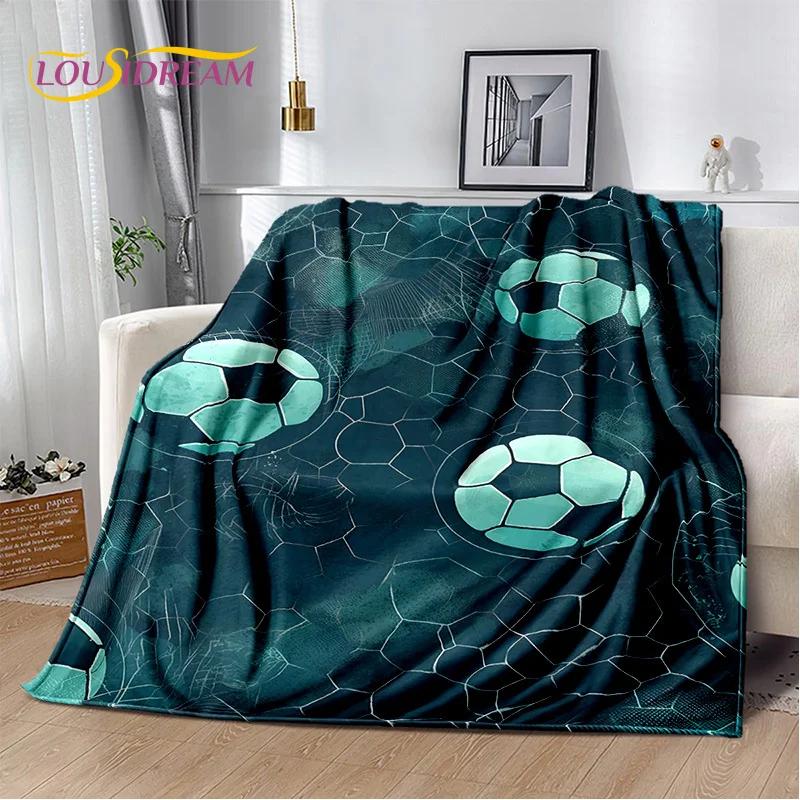 29 Stil Futbol Sahası Futbol Spor Karikatür Yumuşak Battaniye, Ev Yatak Odası Yatak Kanepe Seyahat Örtüsü Çocuk Hediyesi için Yumuşak Atma Battaniye