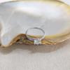 S925 Sterling Silver 1.5 Carat Moissanite Half-Mountain Ring