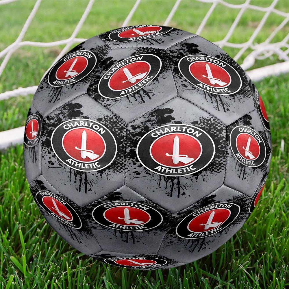 Football Charlton-Athletic Crest Size 5 Soccer Balls, Anti-Slip, Protective Football, Outdoor Sport, a Unique Gift Suitable for Him/her, Birthdays