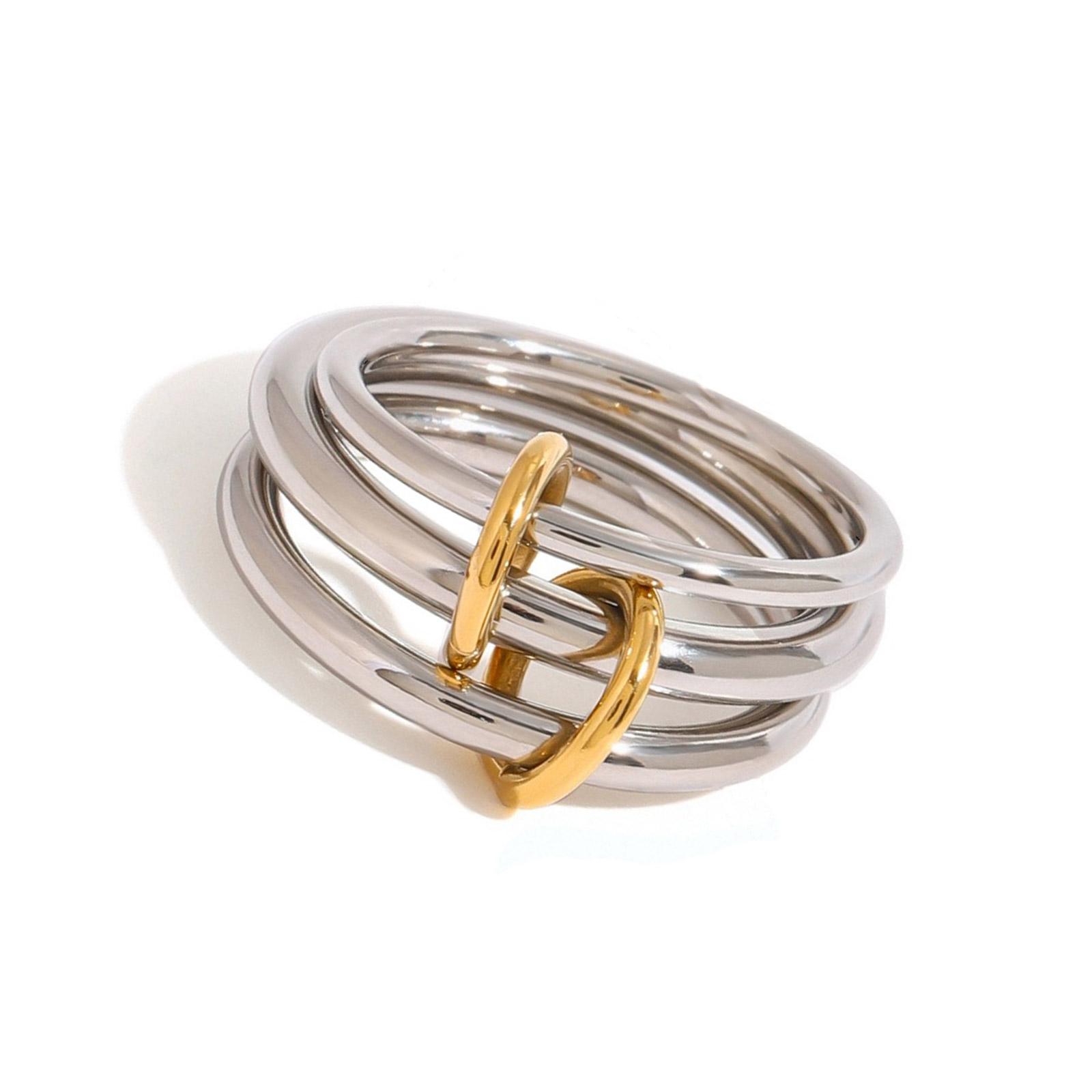 

Минималистичный дизайн, прочные кольца из сплава, портативный аксессуар для ношения в стопке и на каждый день, не вызывающий аллергии 4