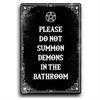 Spooky Metal Sign Haunted House Gothic Decor For Bedroom Vintage Halloween Decorations Witchy Room Decor Goth Room Decor