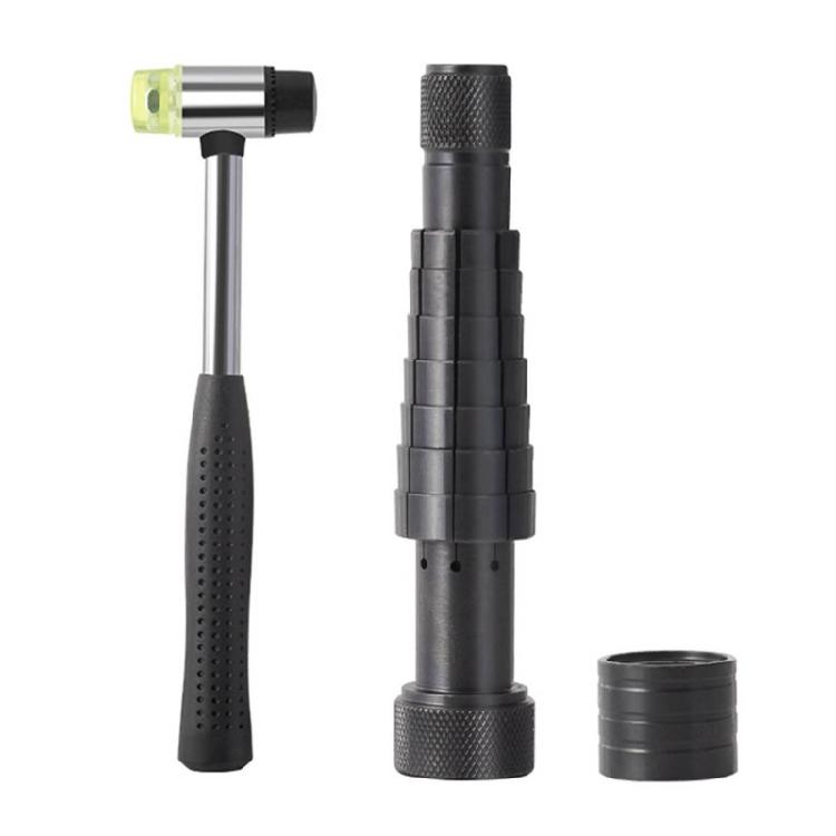 

Ring Enlarger Stick Mandrel Sizer Tool Ring Stretcher with Rubber Hammer 1 чёрный