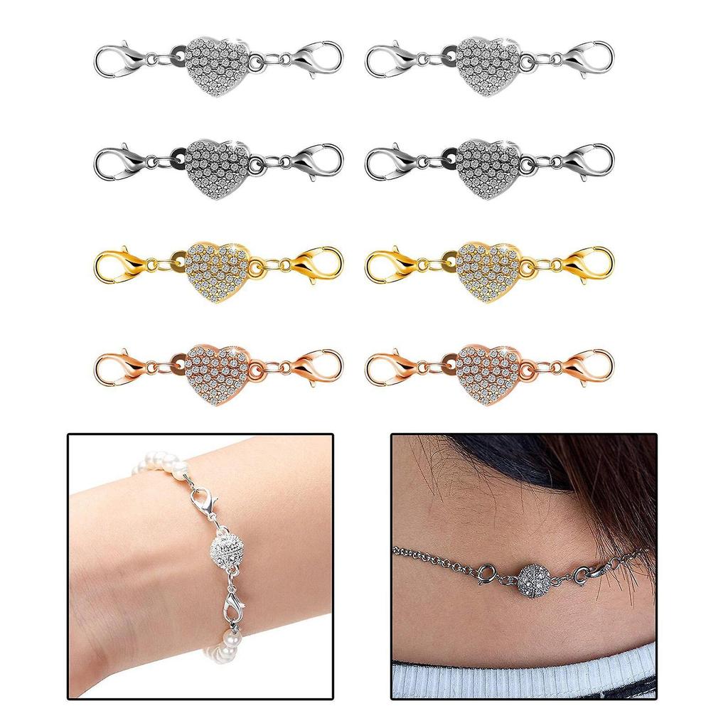 8x Alloy Lobster Clasps Claw Jewelry Making for Keyring Necklace 41x11mm