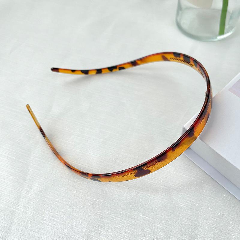 Korean U-Shaped Leopard Print Hair Pressing Headband for Women, 2025 Style