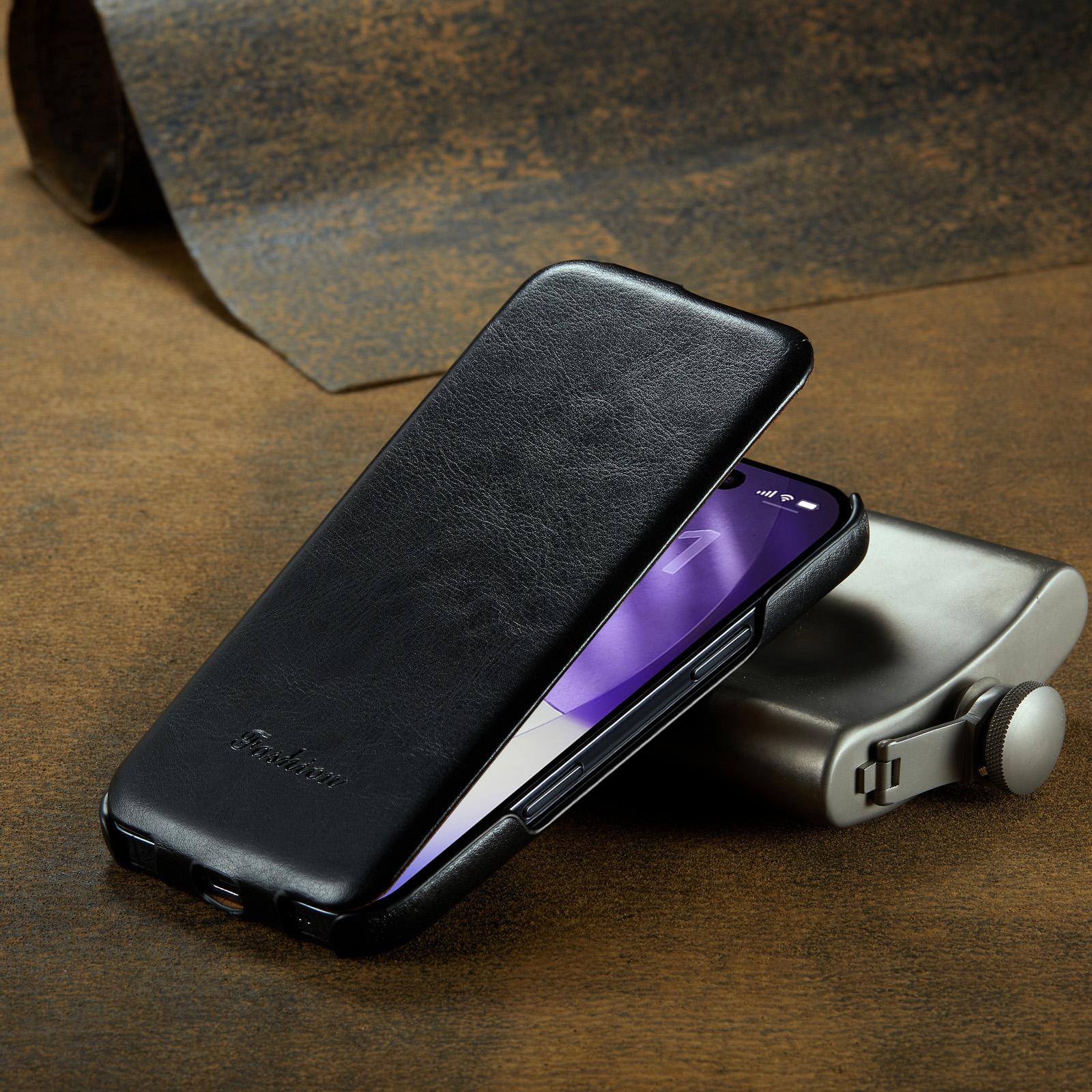 

Pu Leather Vertical Flip Phone Case for iPhone 17 Pro Max 16E 17Air 16 Pro 15 Plus 14 13 Mini 12 11 7 8 SE 2022 Hard PC Cover iPhone 13 Pro Max чёрный