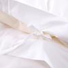 Mling 60S Sateen Stripe Pure White 100% Cotton Hotel Bedding