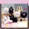 Jinnew Keyring Plush Toy With Magnetic Cat Pair For Gift And Collection