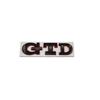 Personalisiertes GTD-Autologo für POLO Golf Generationen 5-7: Heckklappen-Heckaufkleber