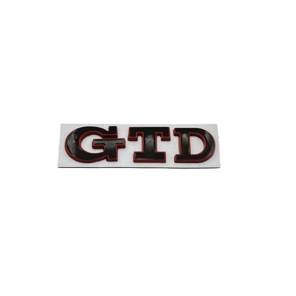 Personalisiertes GTD-Autologo für POLO Golf Generationen 5-7: Heckklappen-Heckaufkleber