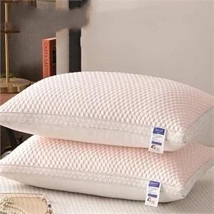 

Neck Protection Ice Silk SPA Pillow Pair Set Breathable Summer Cooling Pillow Core Men Family Student Dormitory Sleeping Pillow 700g