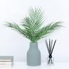 40 Pieces Artificial Tropical Plants Fake Palm Plant Branch Green Leaves for Home Garden Office Jungle Carnival Decoration