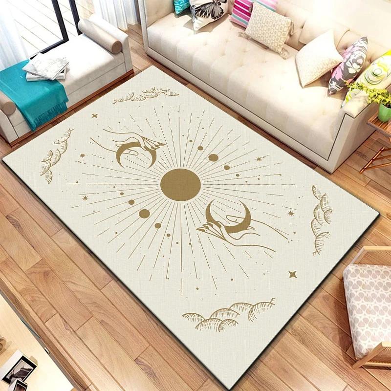 Scale of Justice Magic Astrology Esoteric Carpet for Living Room Rug Bedroom Kitchen Mats Anti-Slip Rugs Yoga Mat Decorative Rug
