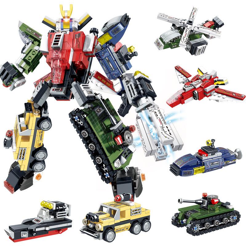 Hand-Held Gift Box Diy Small Particles Assembled Military Building Block Tank, Educational Robot Assembled Children'S Toys