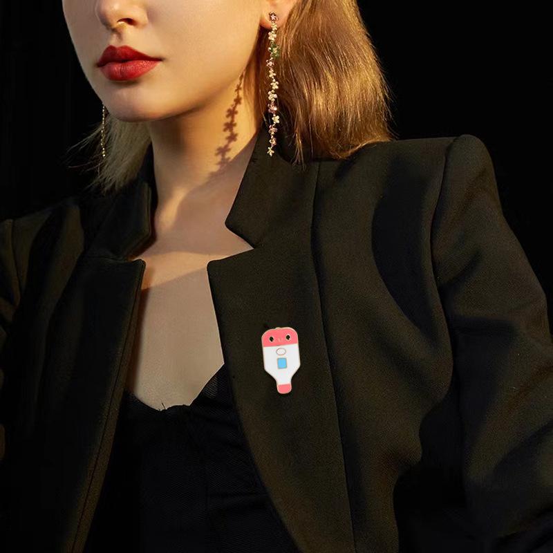 Creative Cartoon Doctor Nurse Medical Brooch Pin Alloy Drip Stethoscope, Medical Series Badge Jewelry