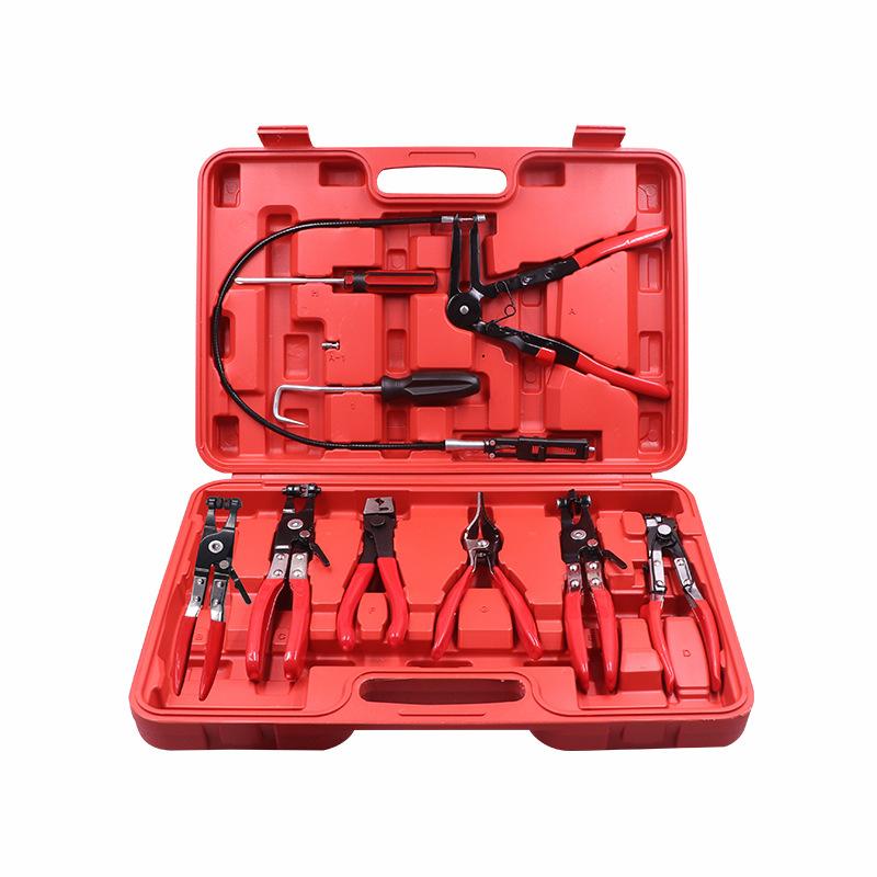 Automobile Water Pipe Clamp, Straight Throat Type Tube Bundle Clamp, Flexible Wire Clamp, Durable Clamping Tool for Vehicles