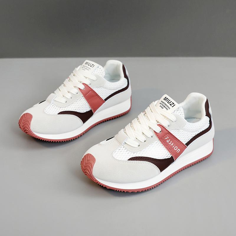 New Summer Women Shoes Casual Sneakers Popular Mesh Breathable Womans Platform Running Shoes Korean Student Board Shoes De Mujer