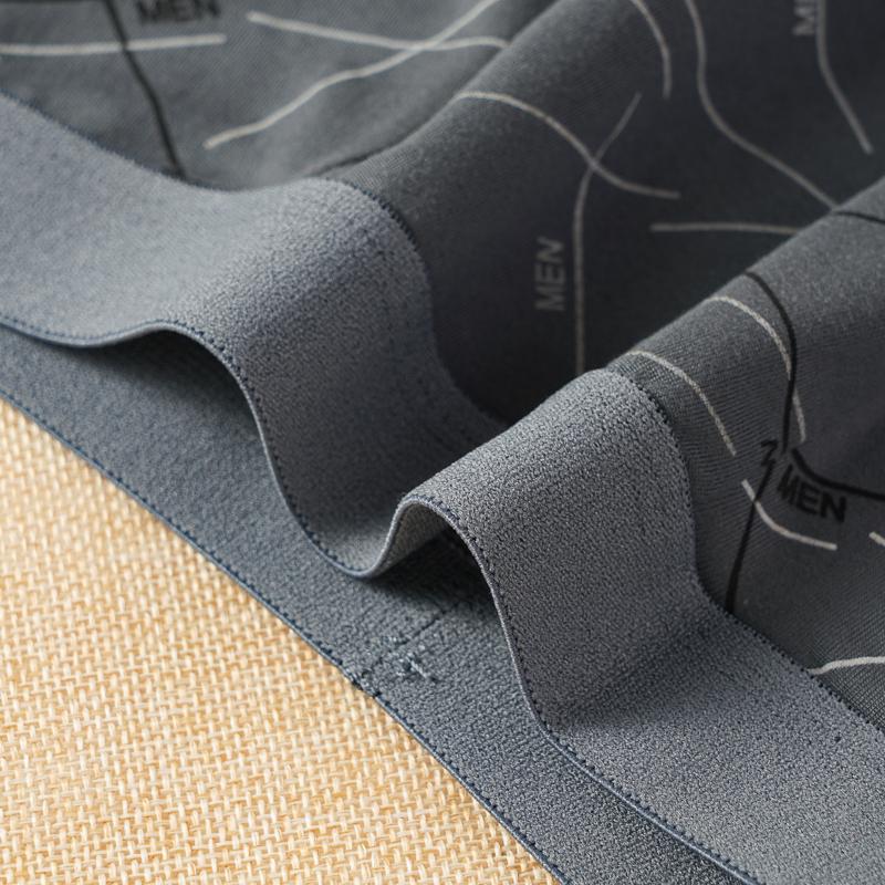 4PCS Men's Mid-waist Boxers Briefs Seamless Soft Breathable Panties Trendy Boxer Underwear XL-4XL