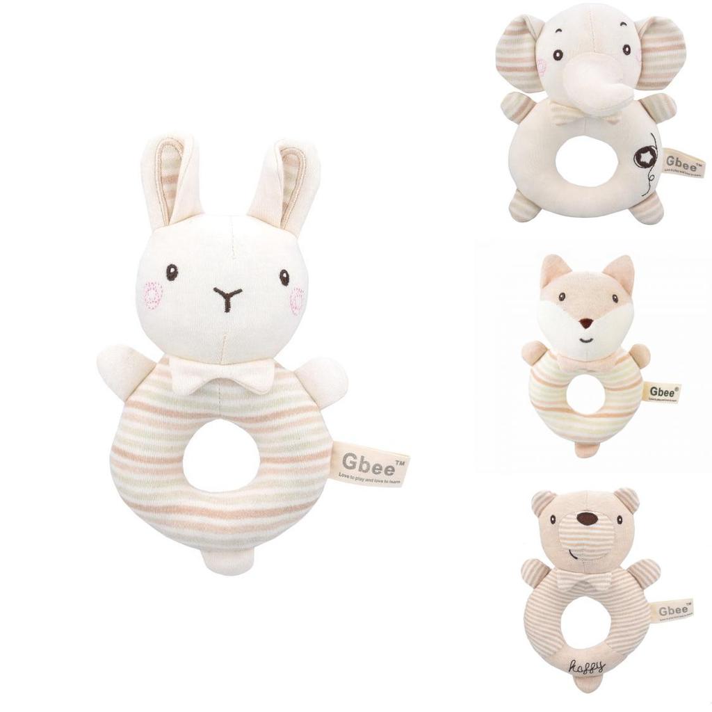Gbee Organic Cotton Infant Rattle Toy Set For Emotional And Intellectual Development