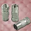 Coax Aerial RF To F Type Female Socket Screw Male Plug Adaptor TV