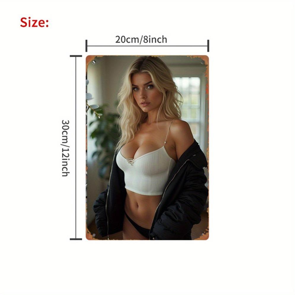 Vintage Metal Wall Decor - Rustic Farmhouse Kitchen Bar Garden Wall Art, Durable Iron Plaque Home Decoration 1PC